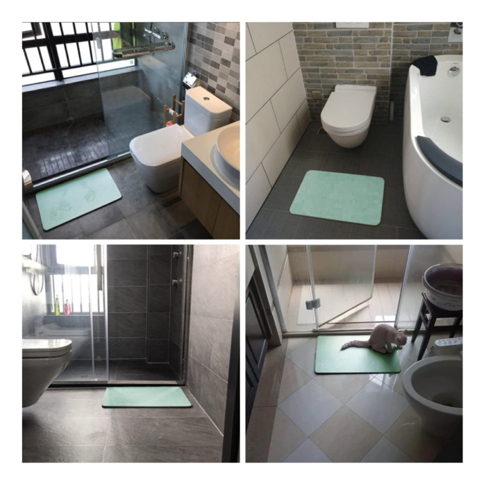 Placa diat&oacute;mica instalada en ba&ntilde;o